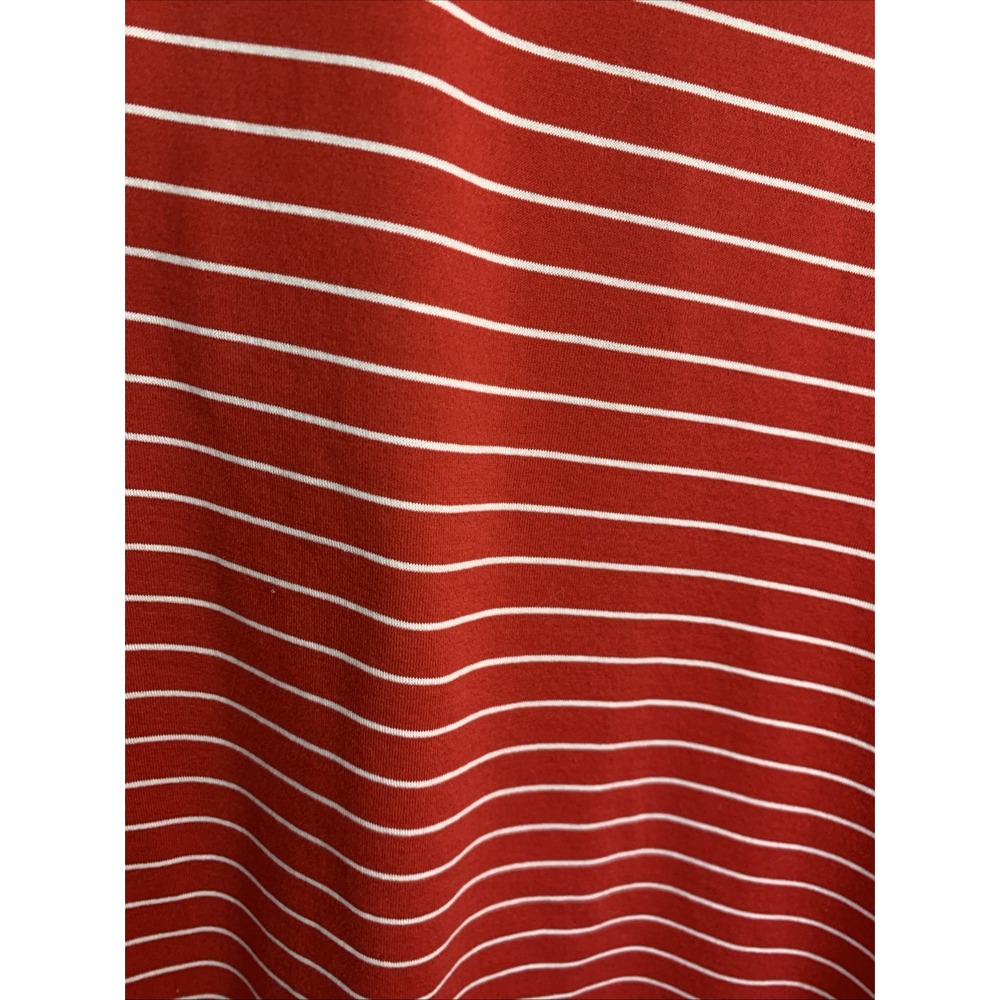 Polo Ralph Lauren Pima Soft Touch Stripe Red SS‎  Polo Shirt Size Medium Logo - Picture 6 of 6
